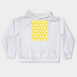 Chihuahua silhouette print (large) Pantone Illuminating Yellow Kids Hoodie